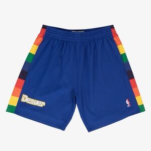 Mitchell & Ness Mens Small Authentic Denver Nuggets 1991/92 Swingman Ball Shorts